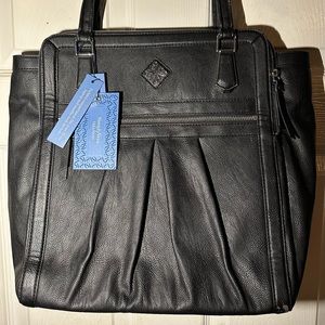 New Simply Vera Wang Tote Bag Handbag Purse - Black